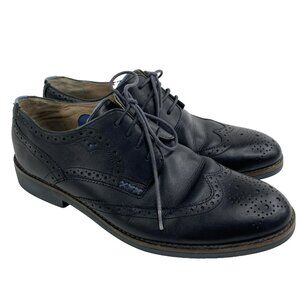 Oliver Sweeny Shoes Mens US 10 Black Wingtip Oxford Dress Leather Lace Up